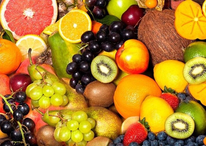O varietate de fructe