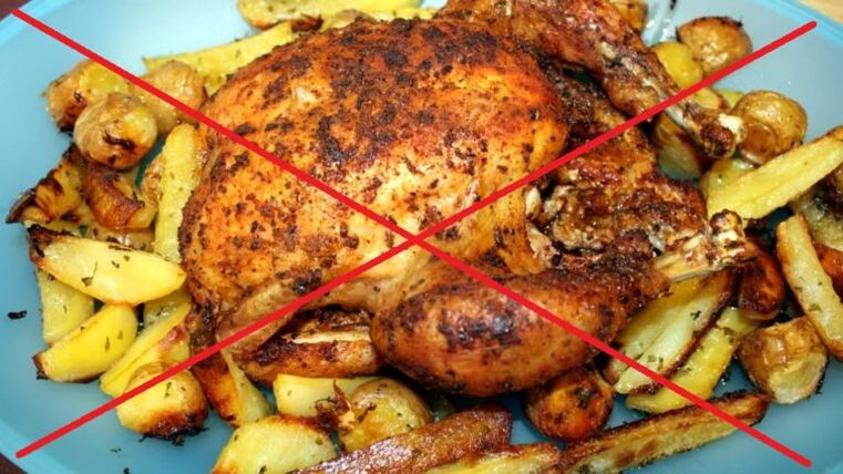 Alimentele grase prajite sunt interzise pentru pancreatita